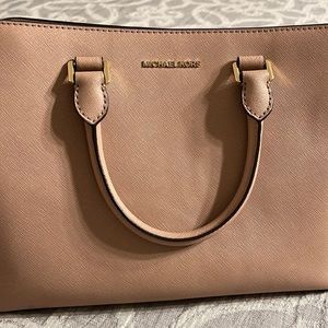 Michael Kors purse three sections and two straps